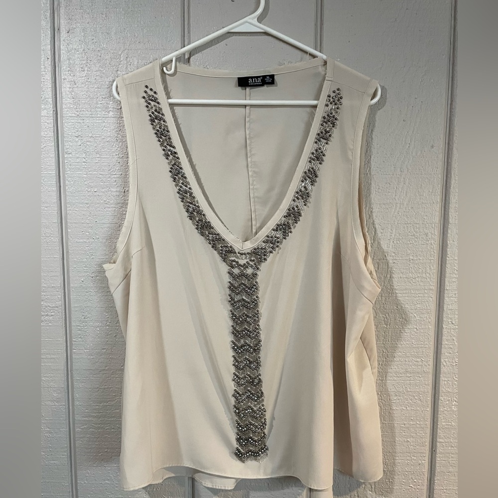 Gorgeous Vintage Style Loose Chiffon Top Beading V-Neck Lightweight